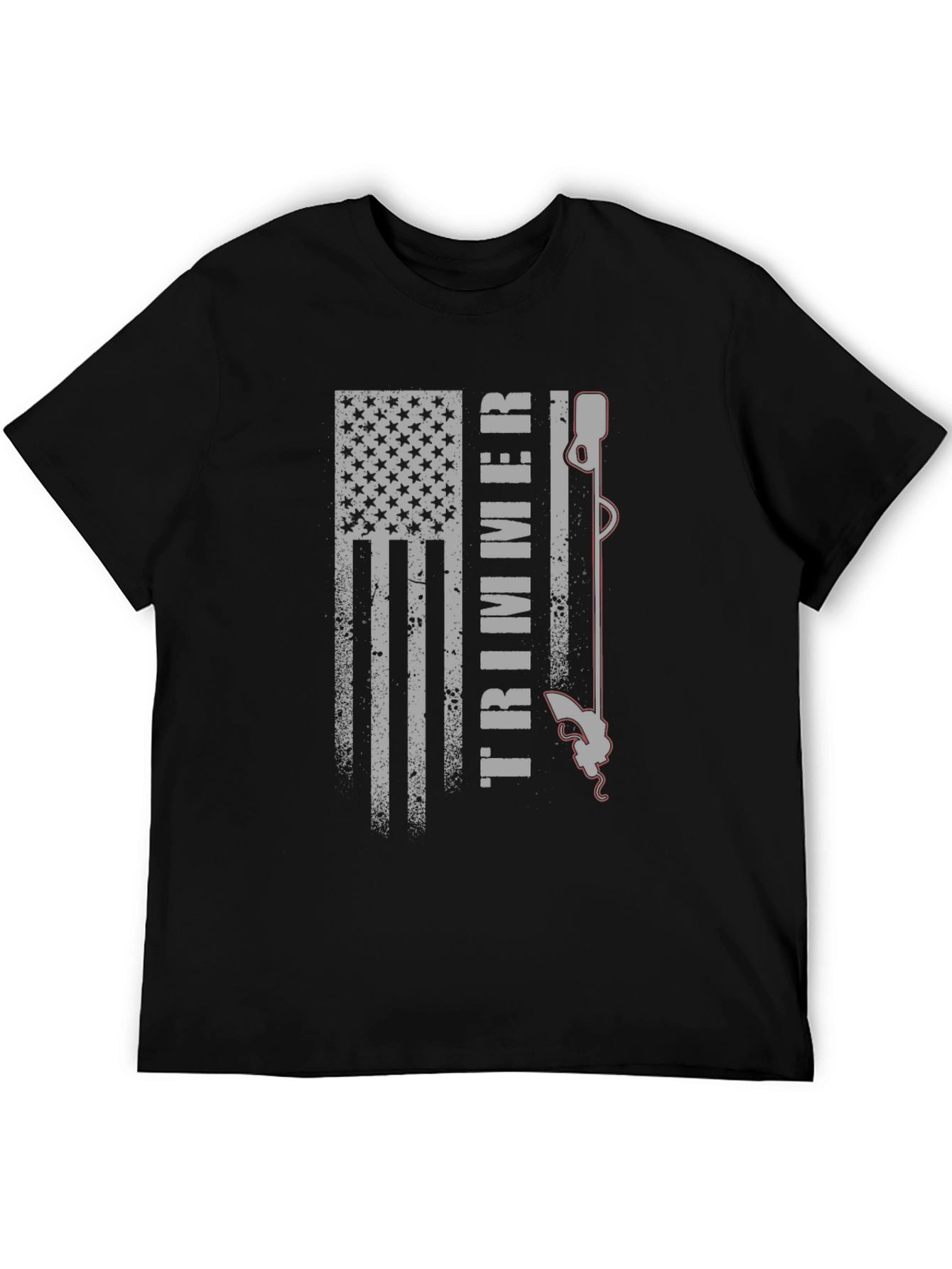 American Flag Trimmer Graphic Tee - Patriotic