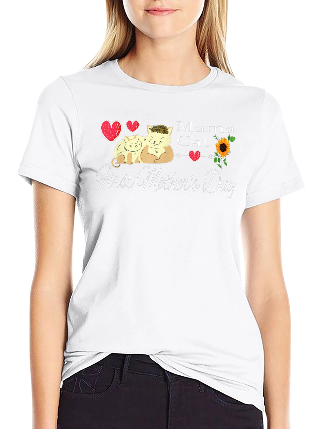 Mama Cat First Mothers Day T-Shirt