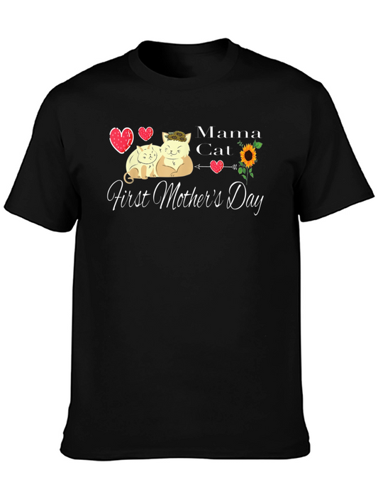 Mama Cat First Mothers Day T-Shirt
