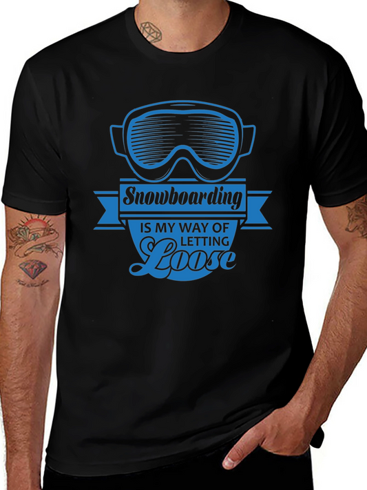 Snowboarding Let Loose Graphic Tee