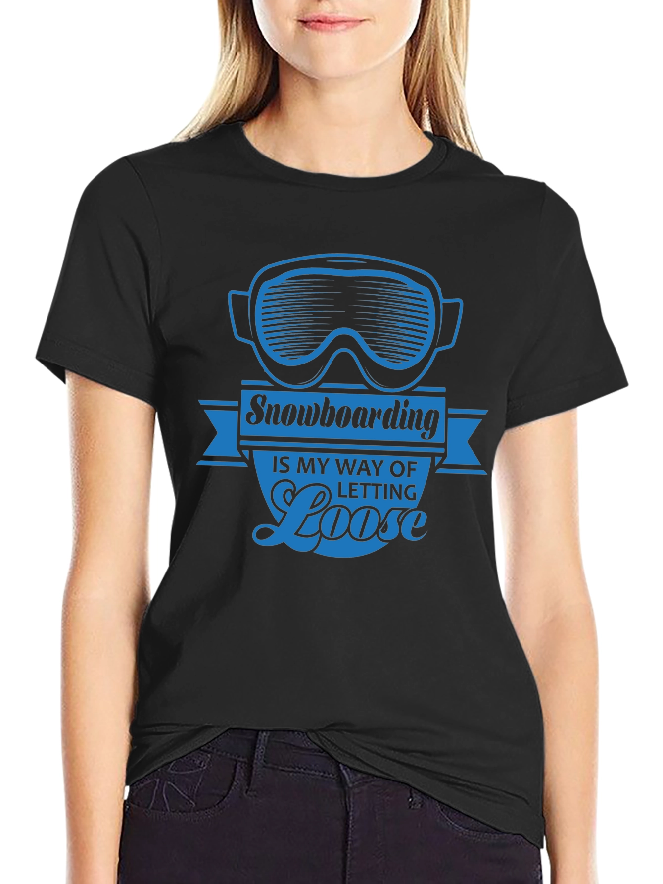 Snowboarding Let Loose Graphic Tee