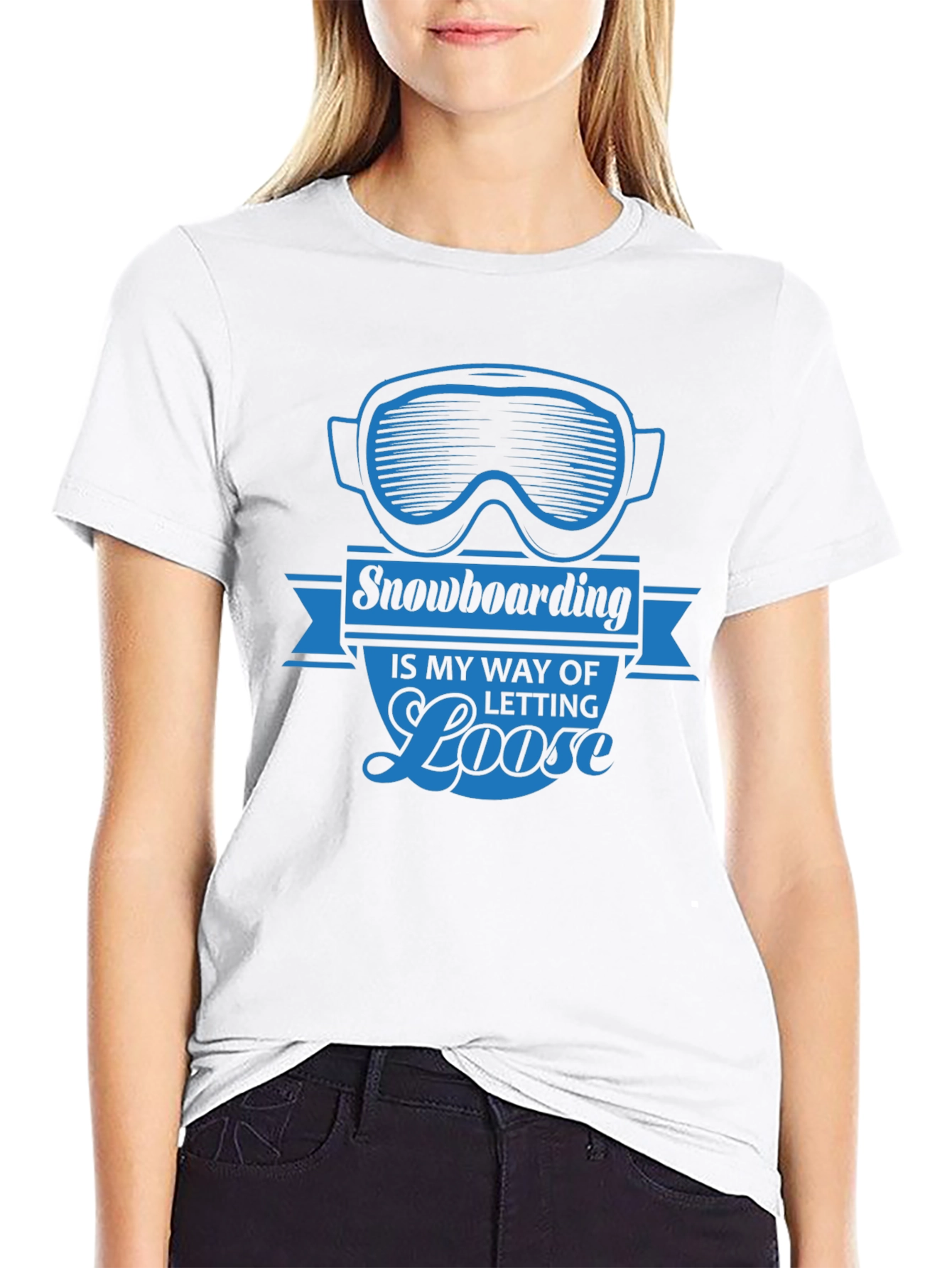 Snowboarding Let Loose Graphic Tee