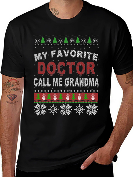 My Favorite Doctor Grandma Knit Pattern Tee