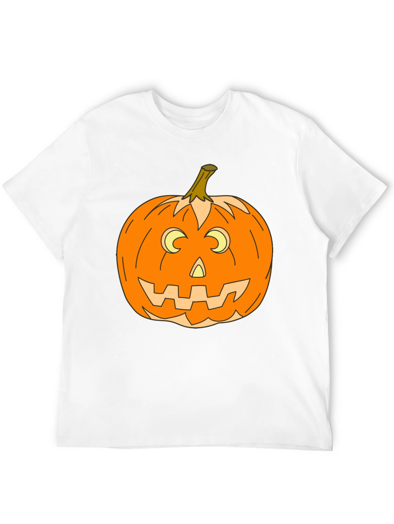 Halloween Pumpkin Graphic Tee - Spooky Season Style