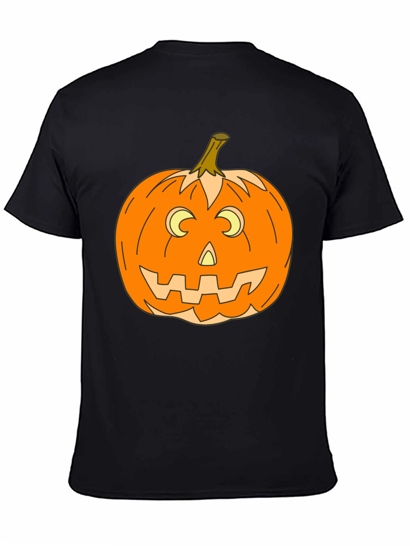 Halloween Pumpkin Graphic Tee - Spooky Season Style