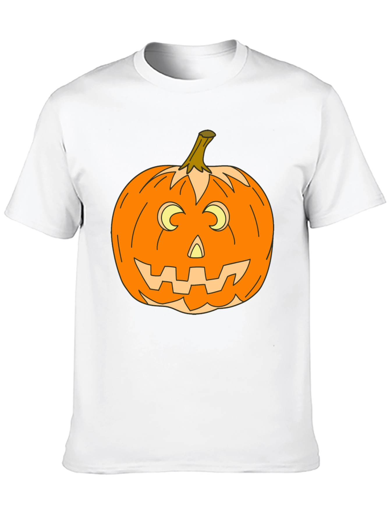 Halloween Pumpkin Graphic Tee - Spooky Season Style
