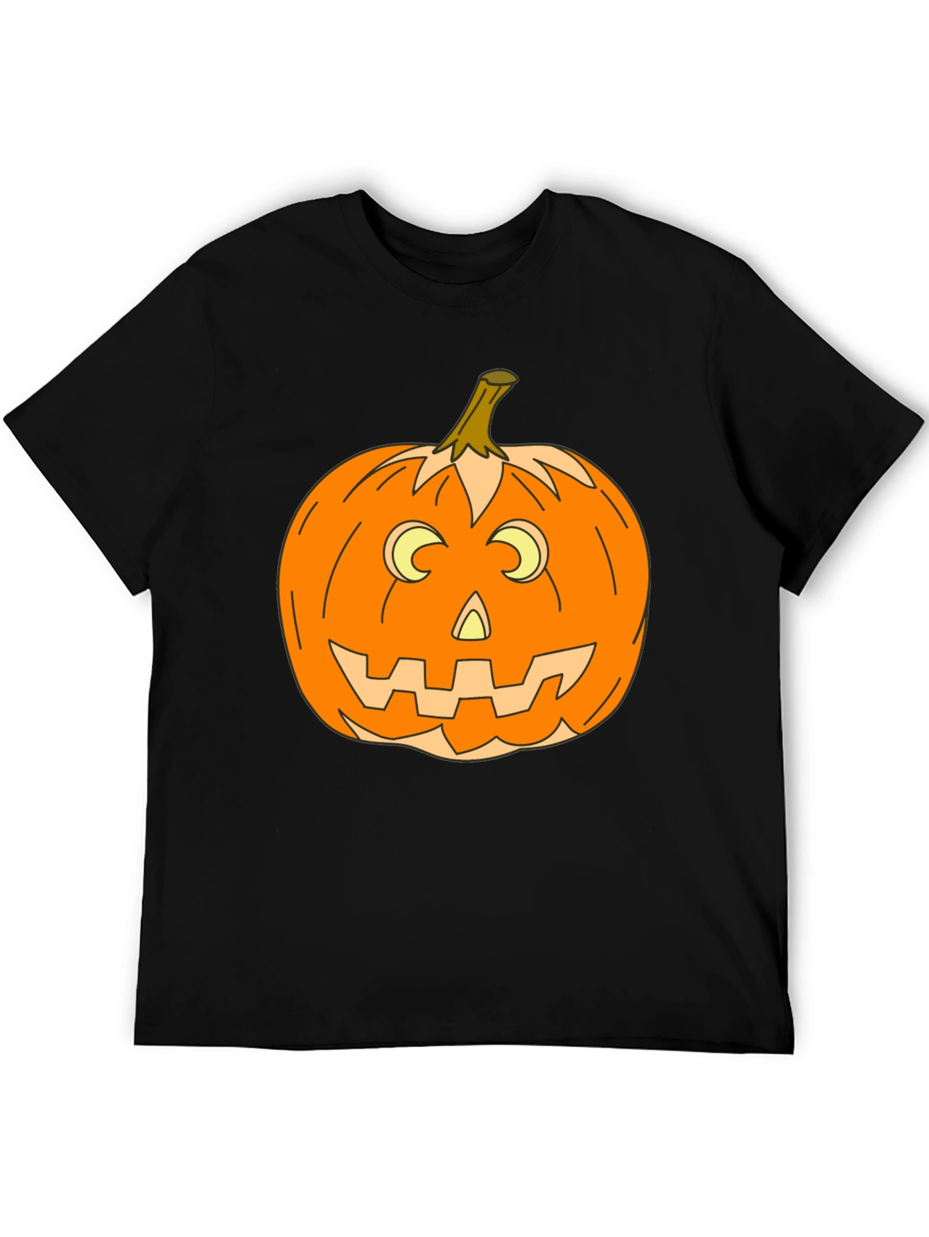 Halloween Pumpkin Graphic Tee - Spooky Season Style