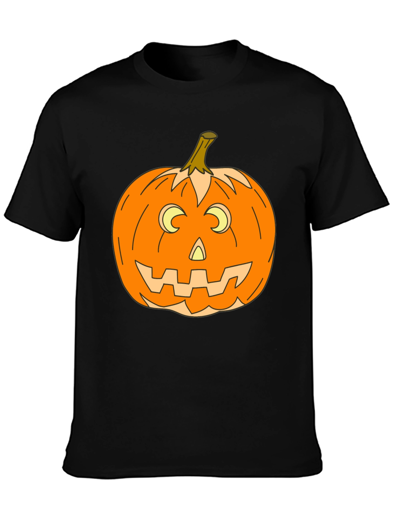 Halloween Pumpkin Graphic Tee - Spooky Season Style