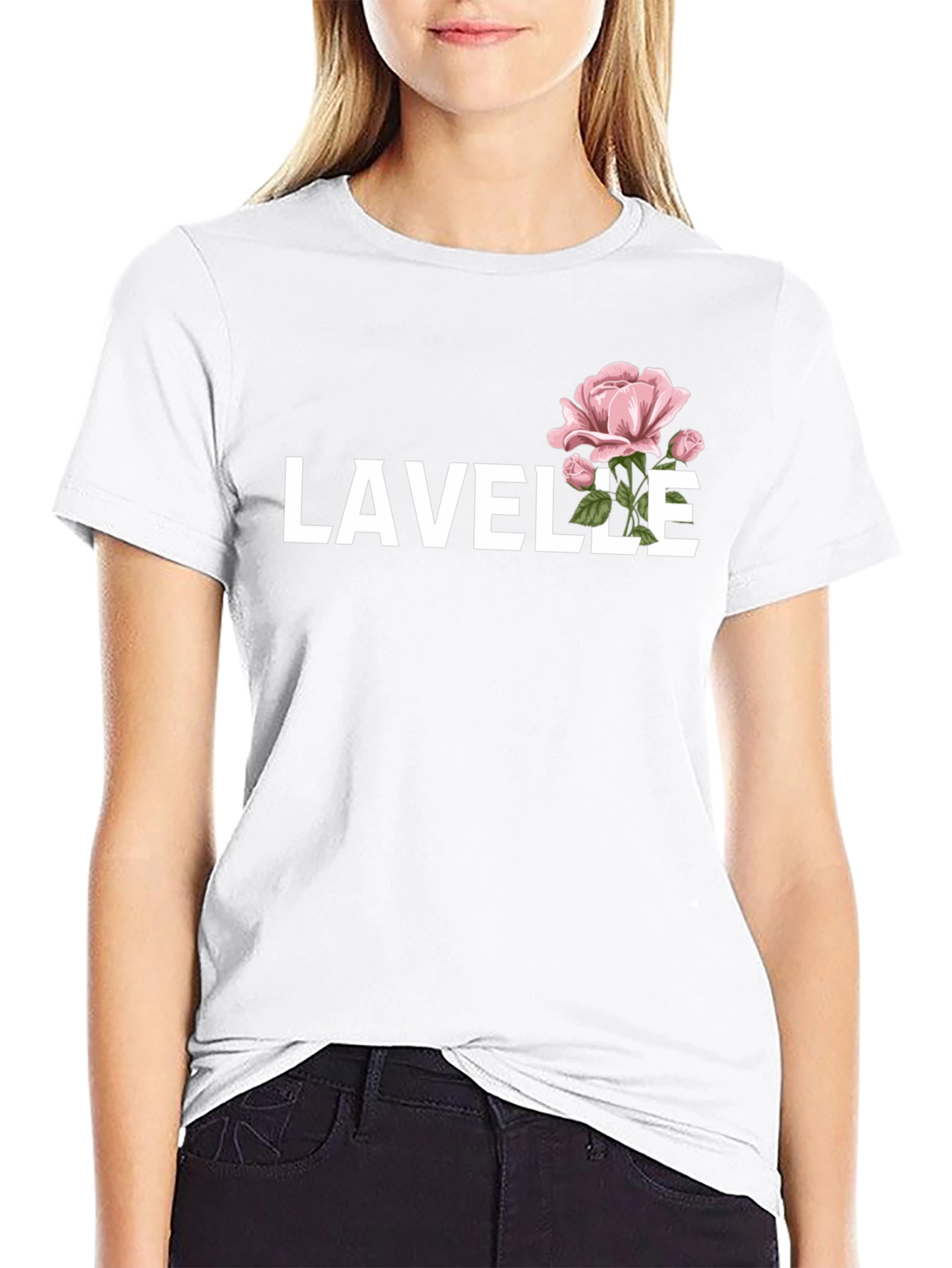 Lavelle Flower Graphic Tee - Stylish Comfort