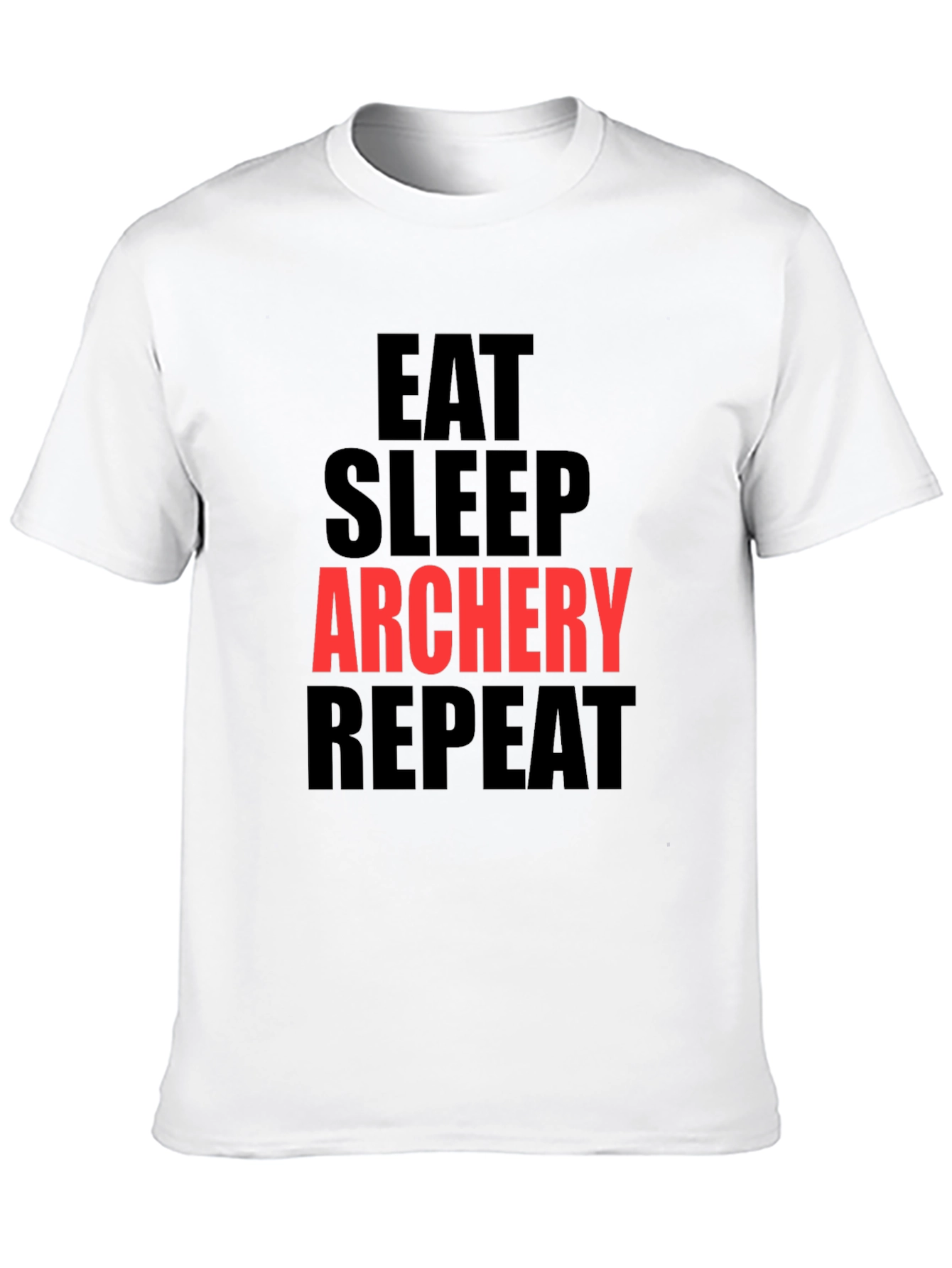 Eat Sleep Archery Repeat Black T-Shirt