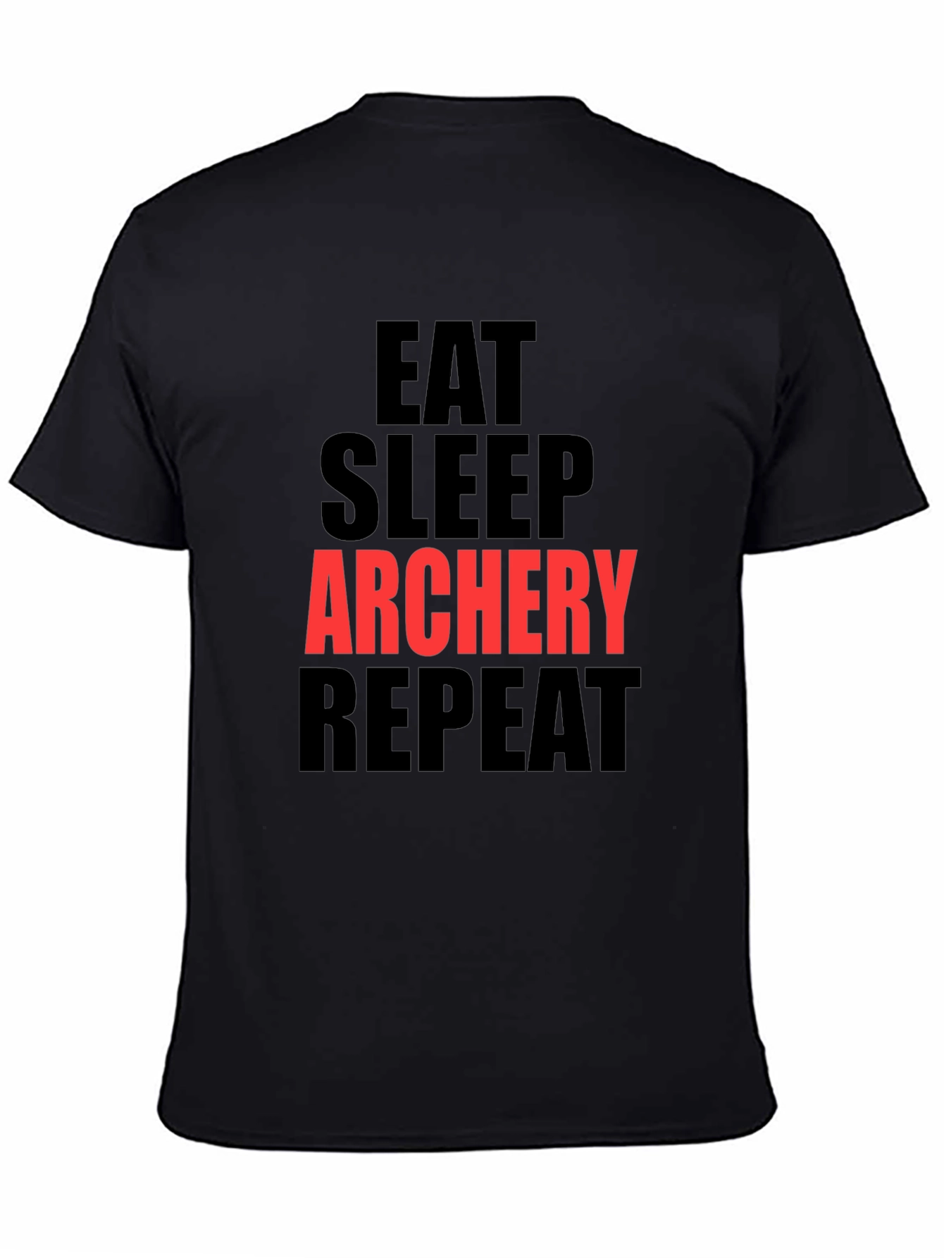 Eat Sleep Archery Repeat Black T-Shirt