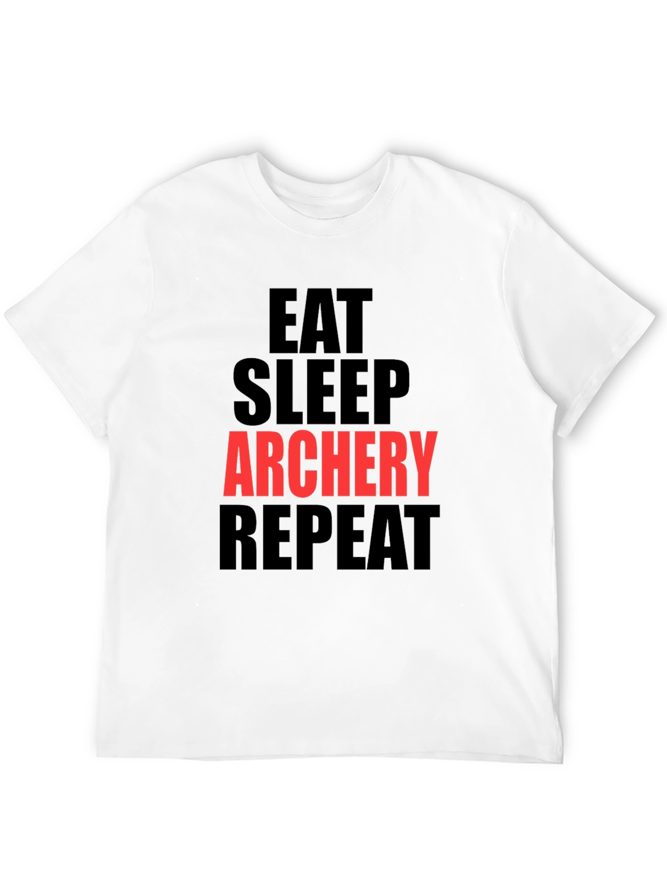 Eat Sleep Archery Repeat Black T-Shirt