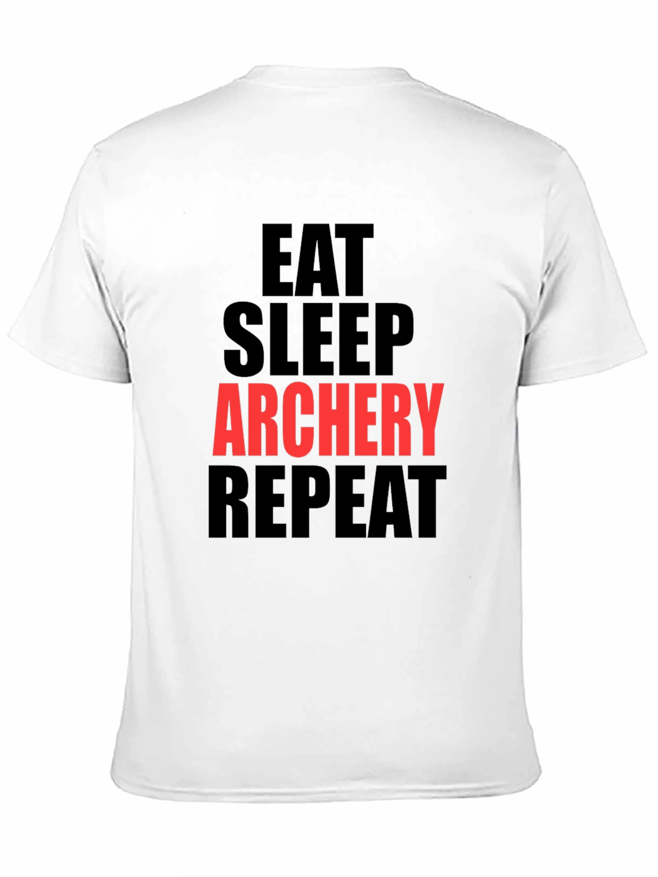 Eat Sleep Archery Repeat Black T-Shirt