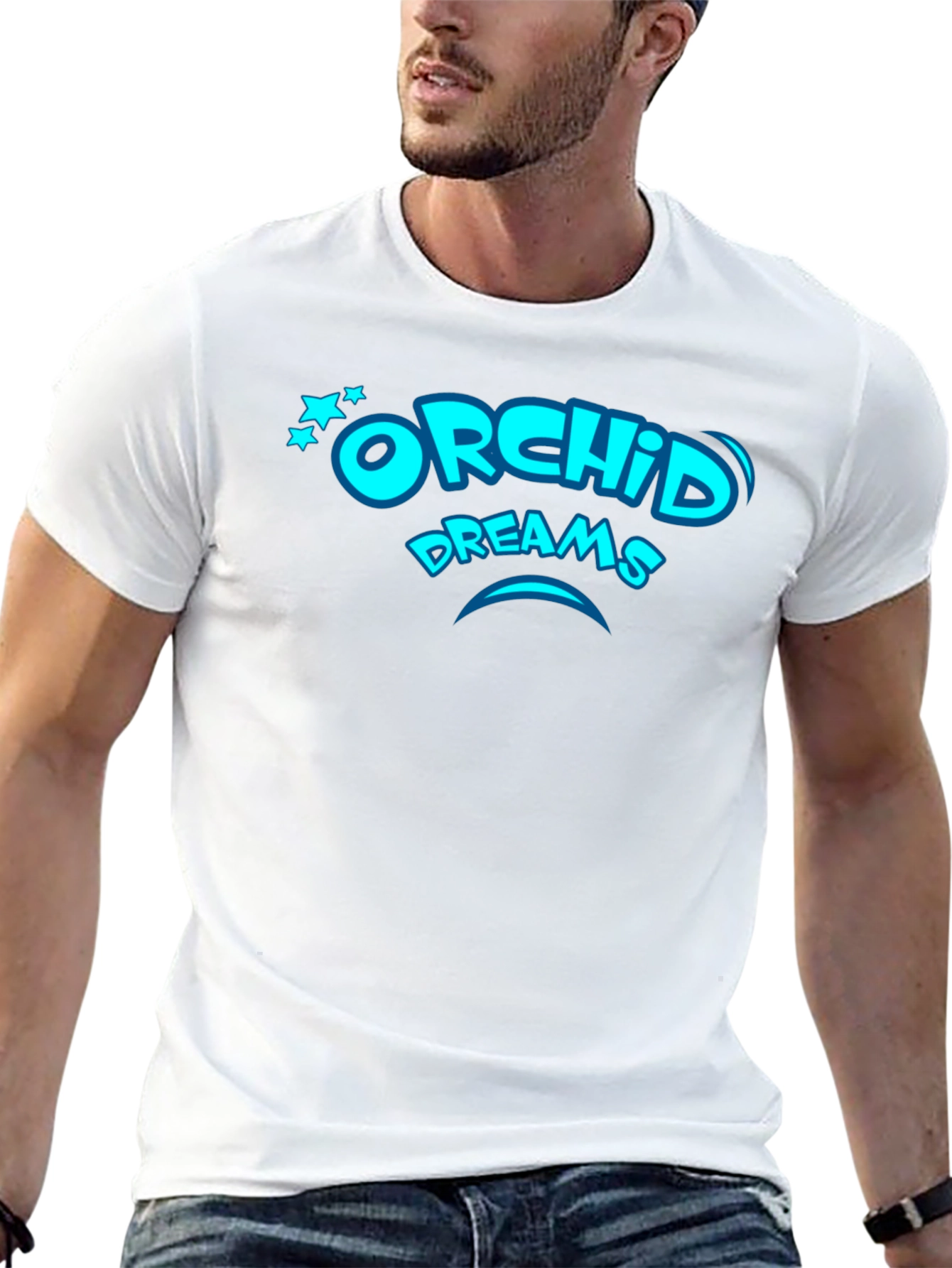 Orchid Dreams Black T-Shirt