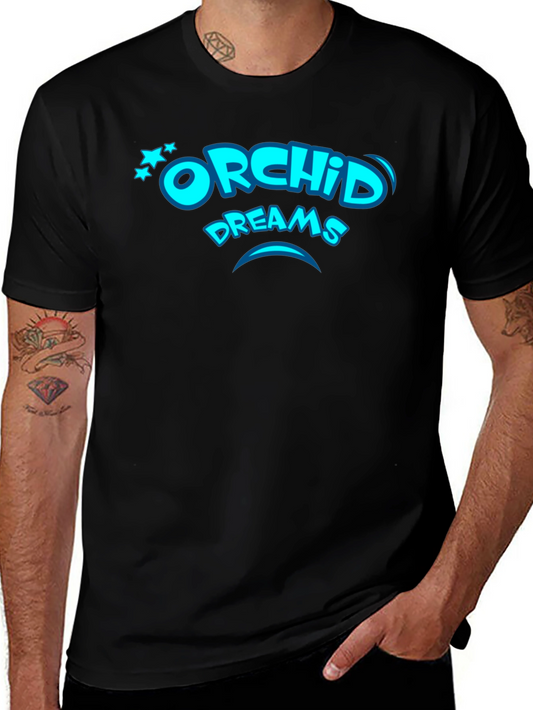 Orchid Dreams Black T-Shirt