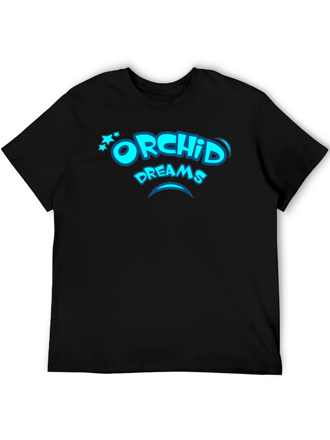 Orchid Dreams Black T-Shirt