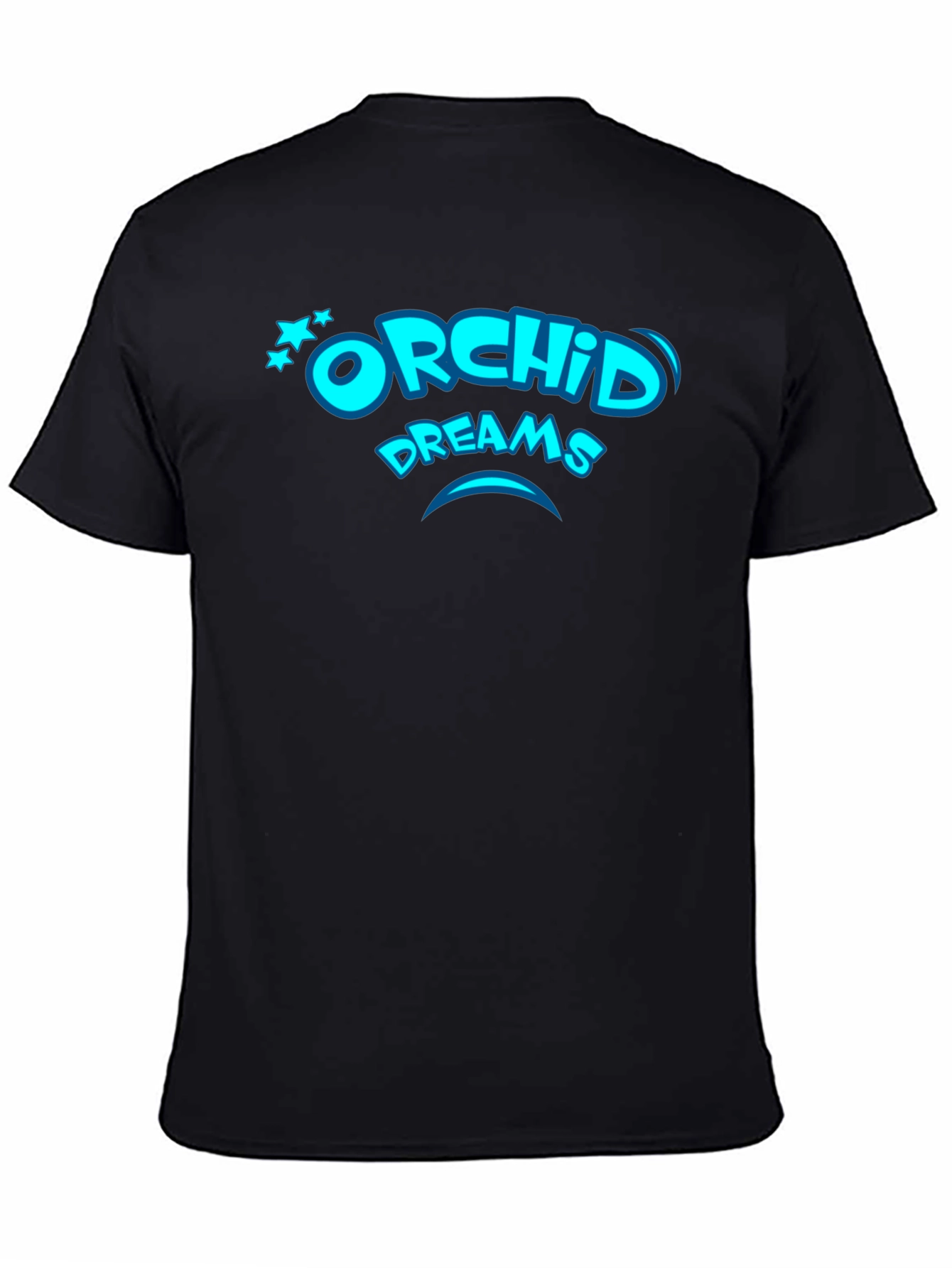 Orchid Dreams Black T-Shirt