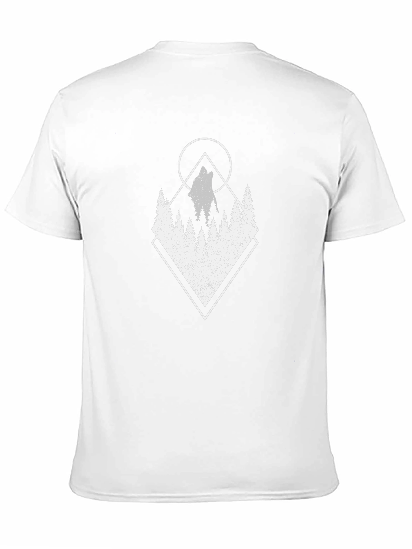 Geometric Wolf Graphic T-Shirt