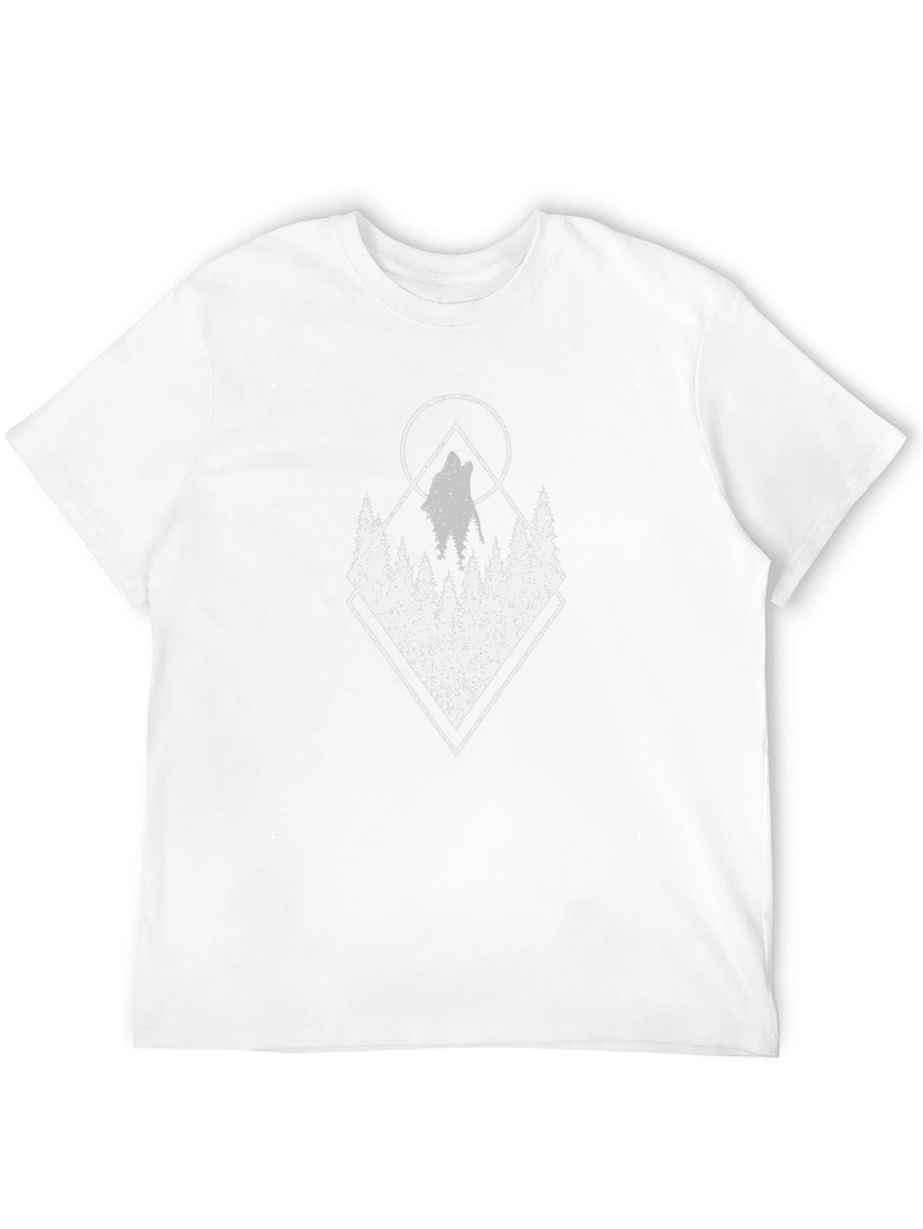 Geometric Wolf Graphic T-Shirt