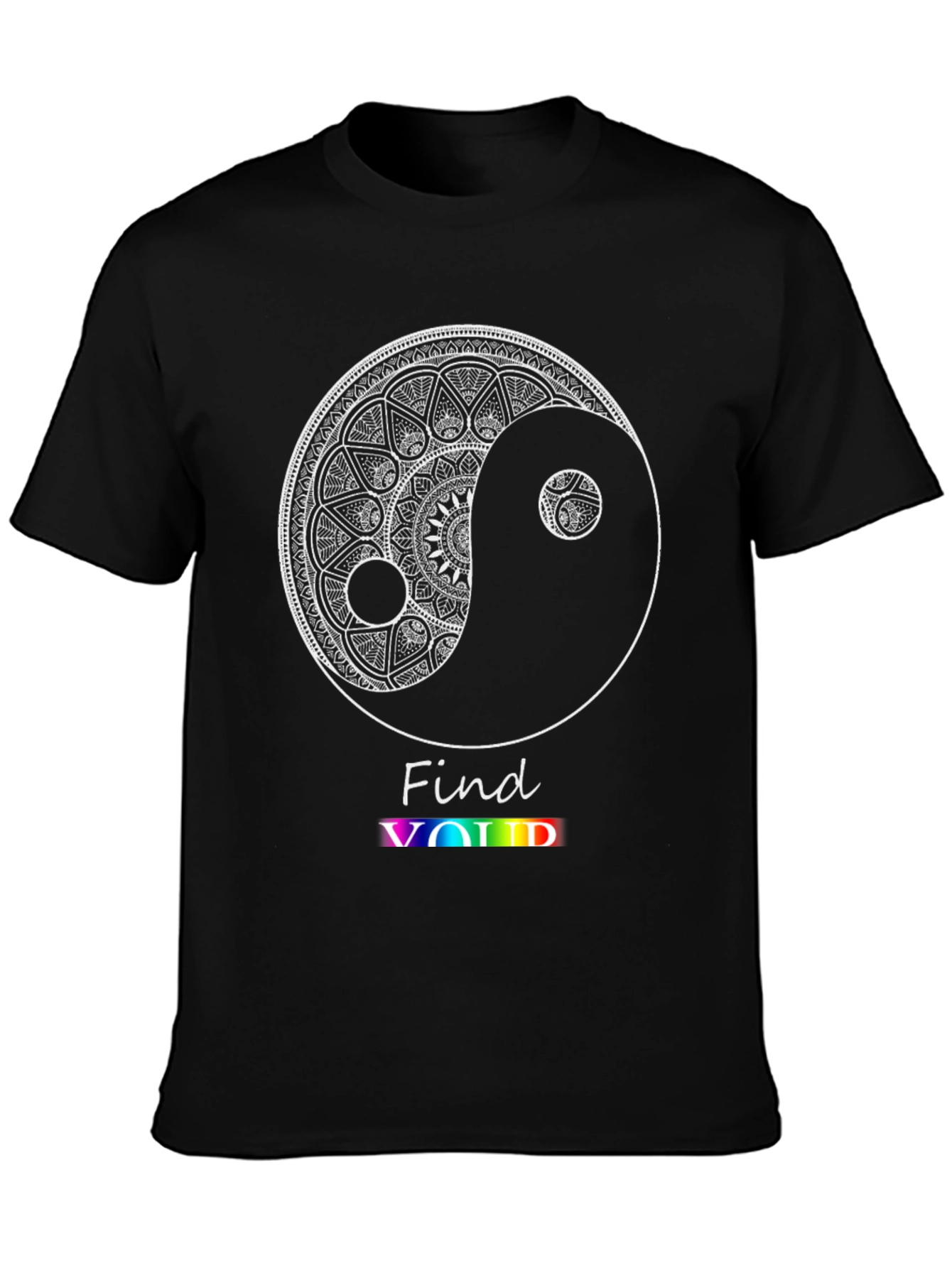 Yin Yang Mandala Graphic Tee - Find Your Void