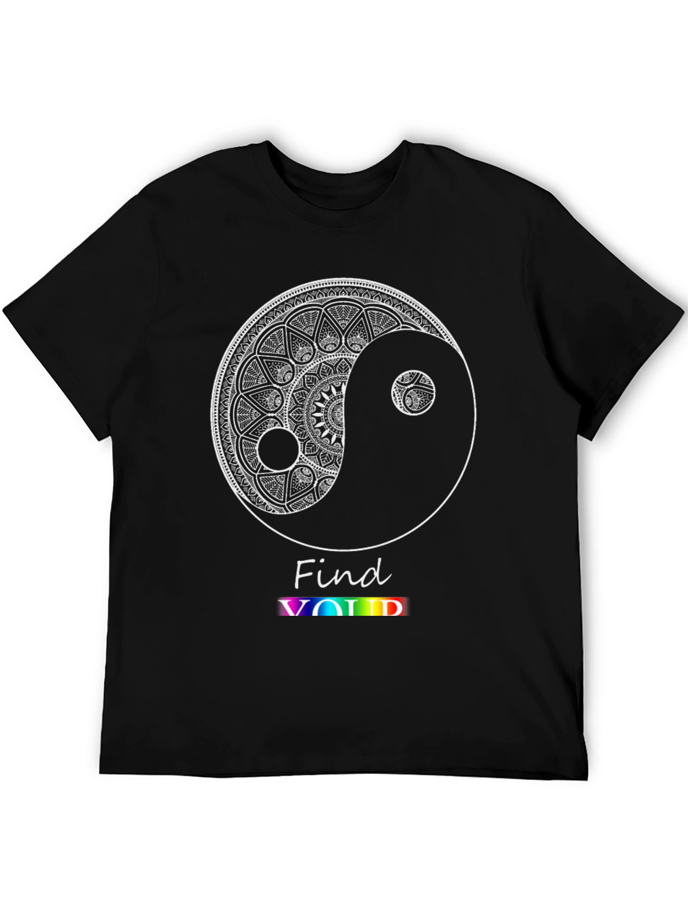 Yin Yang Mandala Graphic Tee - Find Your Void
