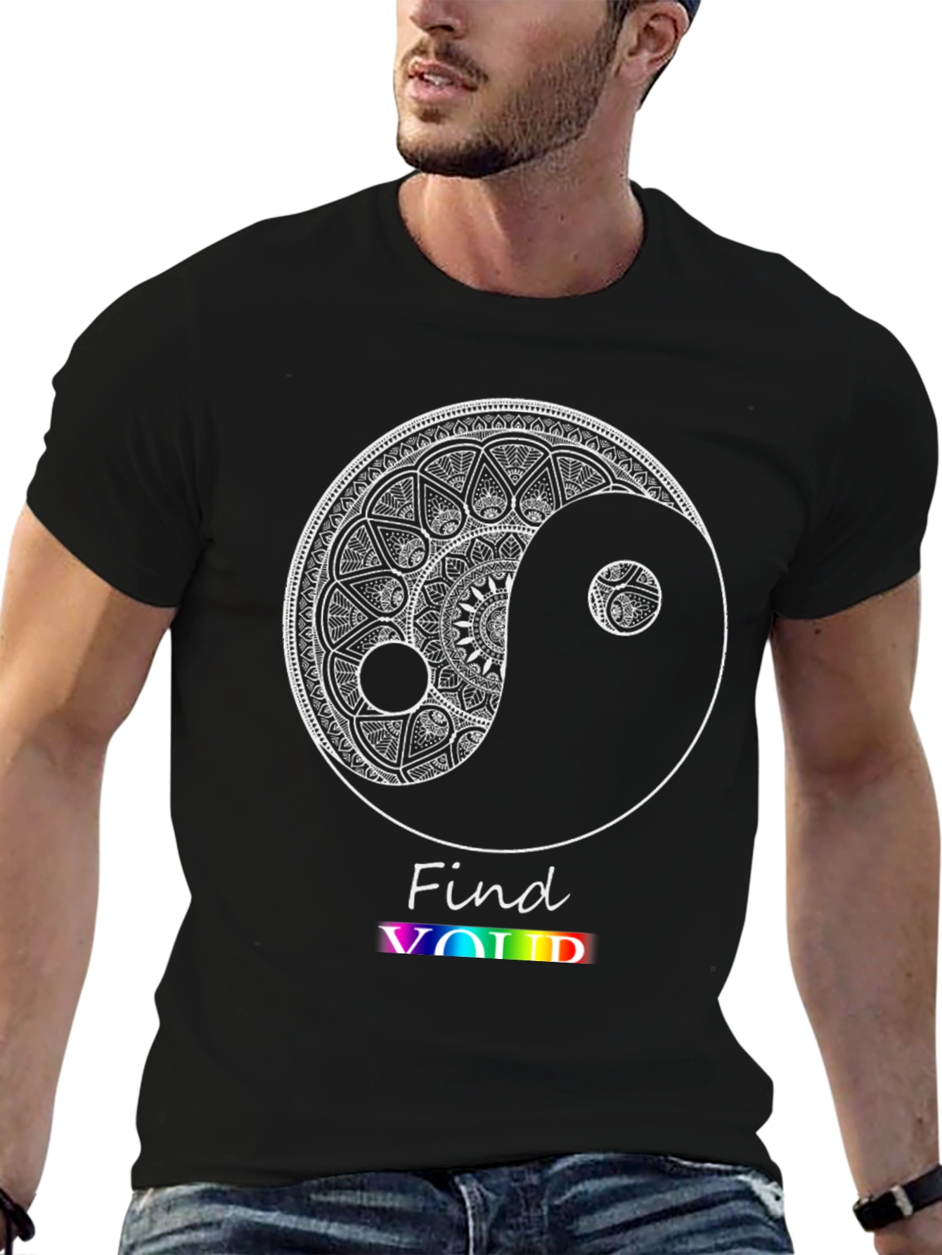 Yin Yang Mandala Graphic Tee - Find Your Void