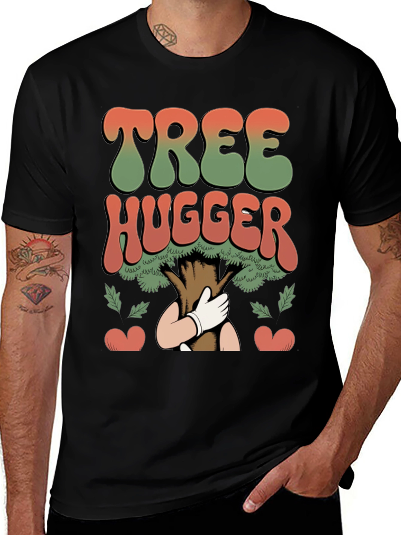 Tree Hugger Graphic T-Shirt - Environmental Tee