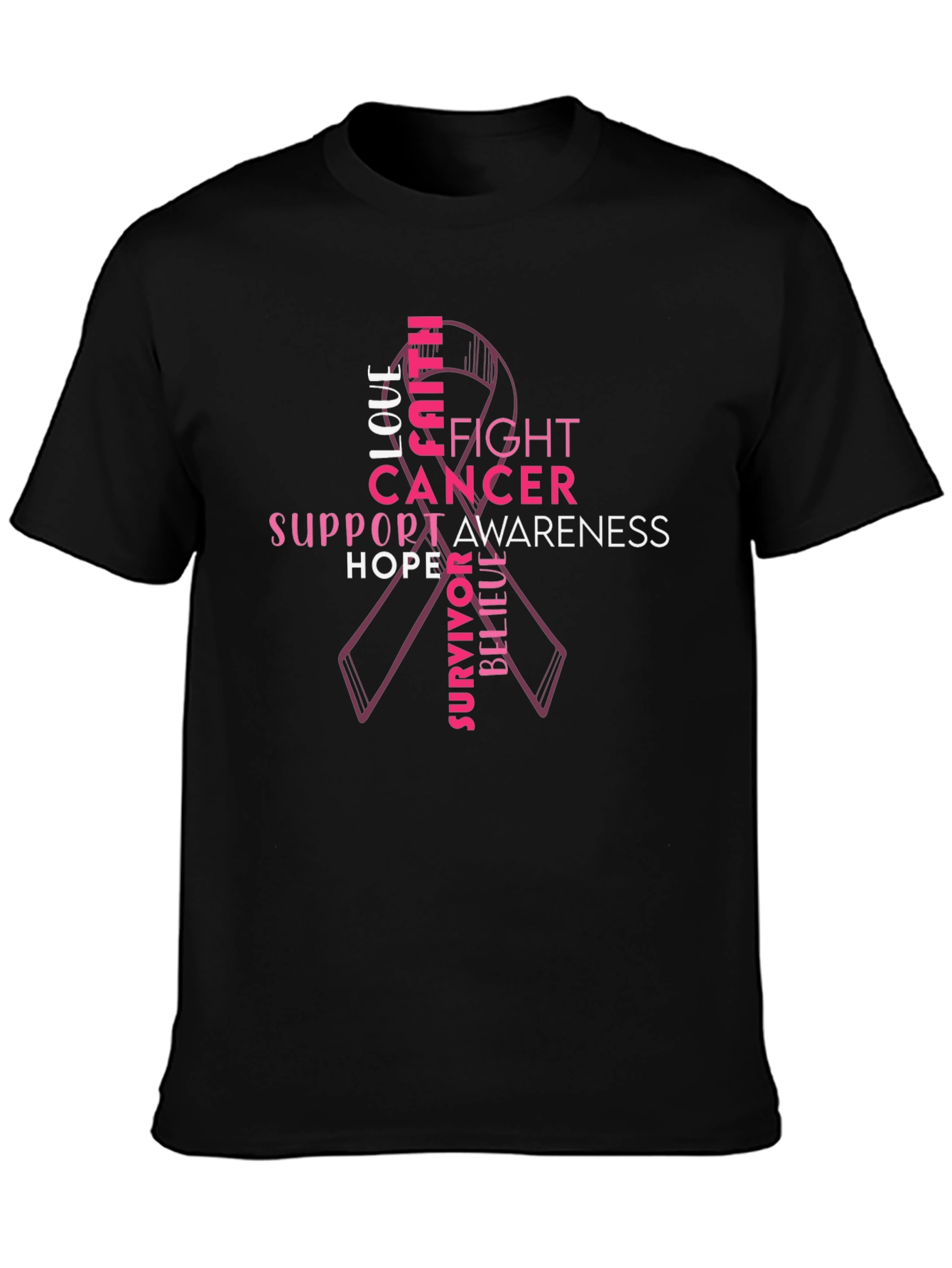 Fight Cancer Awareness Ribbon T-Shirt