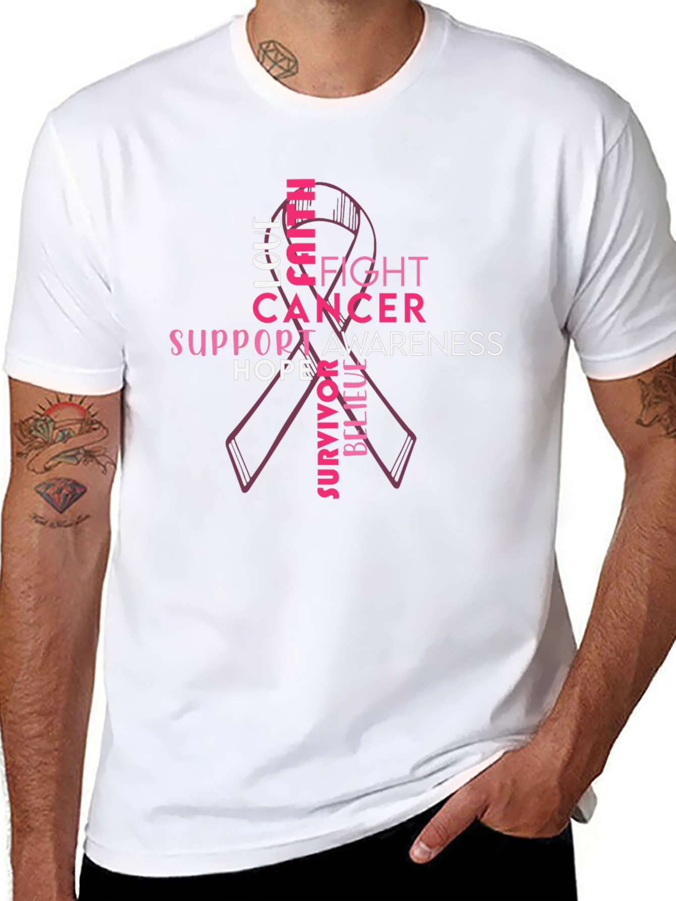 Fight Cancer Awareness Ribbon T-Shirt