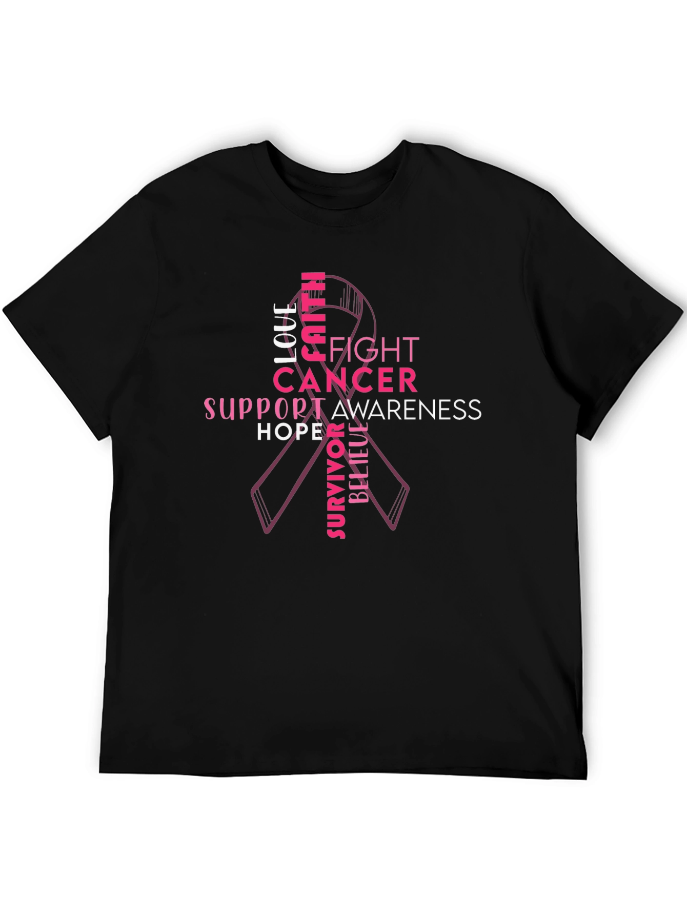 Fight Cancer Awareness Ribbon T-Shirt