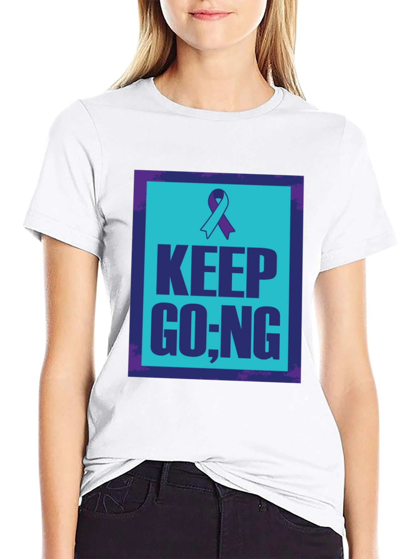 Keep Going Ribbon Graphic Tee