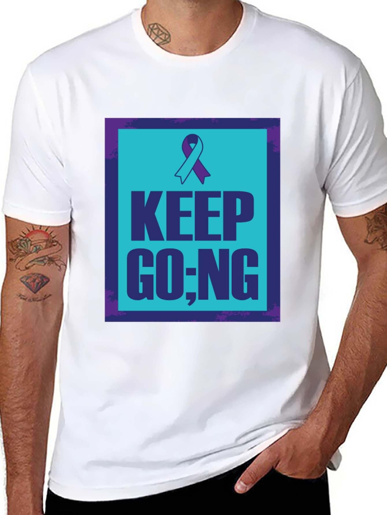 Keep Going Ribbon Graphic Tee
