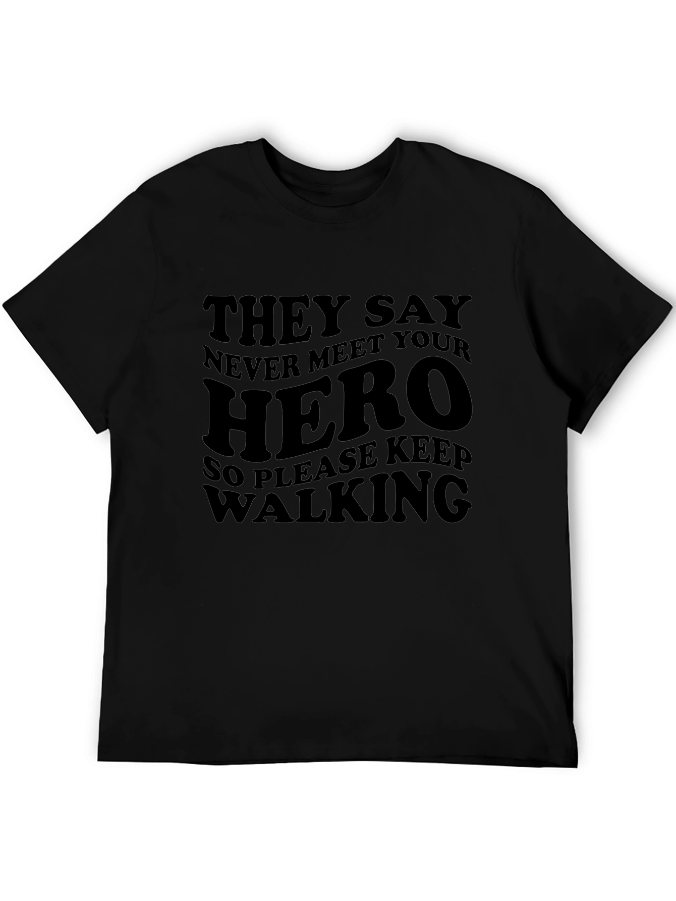 Sarcastic Hero Graphic Tee - Mens Black T-Shirt