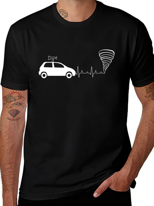 Storm Chaser Car & Tornado Graphic Tee