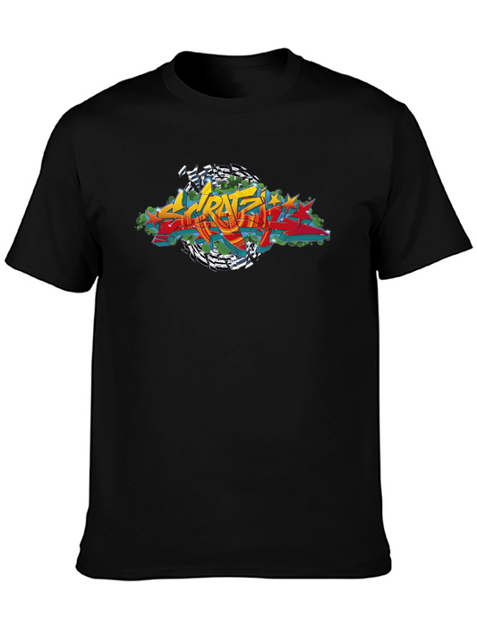 Graffiti Art T-Shirt - Urban Style Black Tee