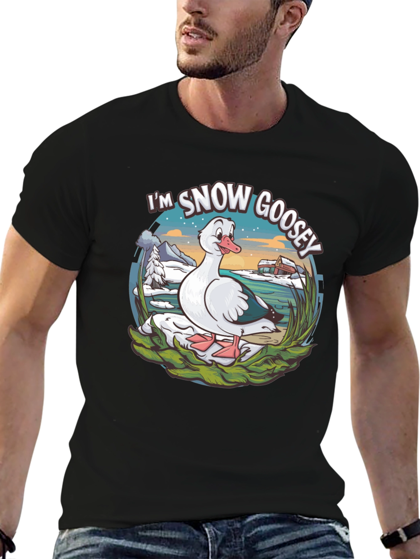 Im Snow Goosey Black T-Shirt