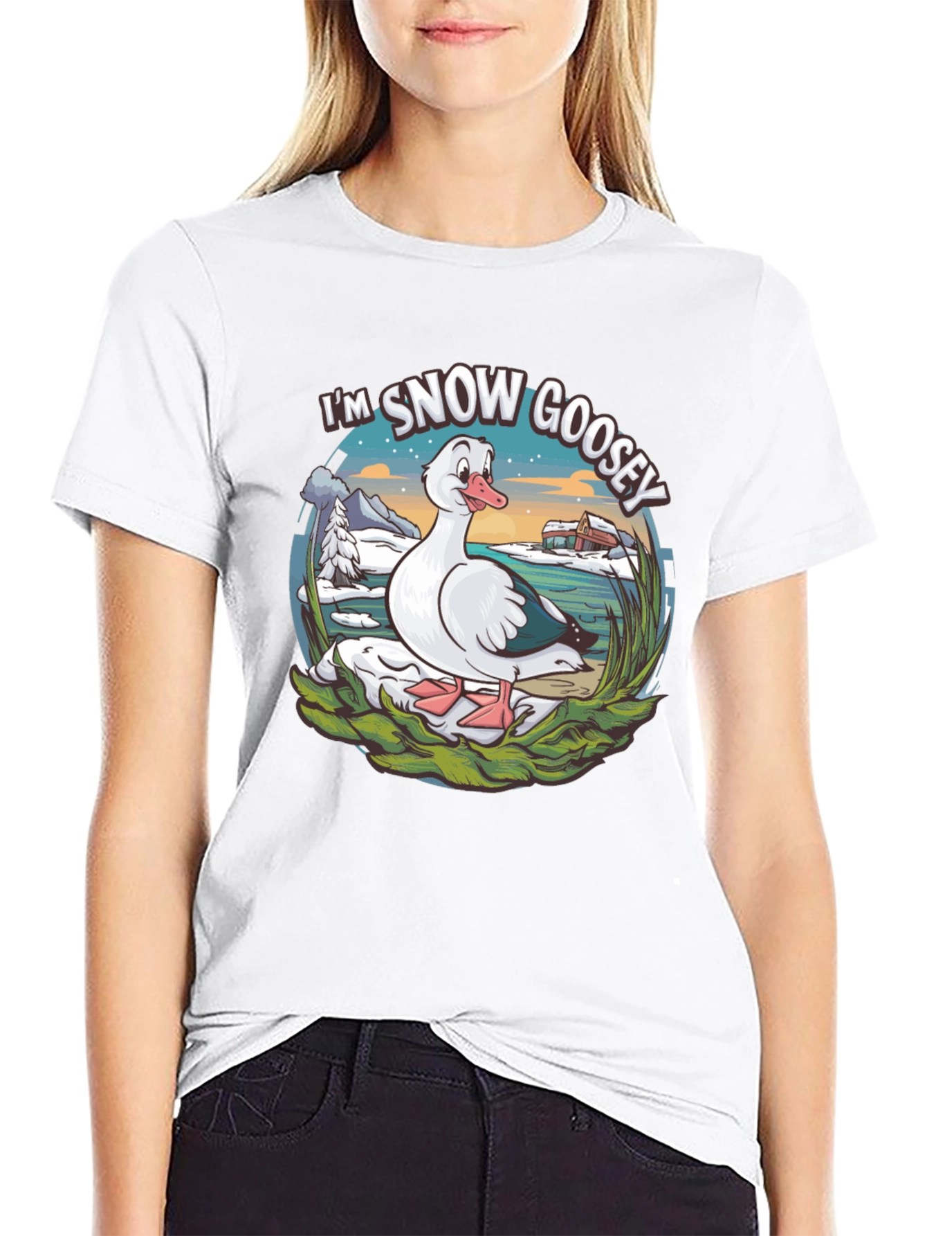 Im Snow Goosey Black T-Shirt