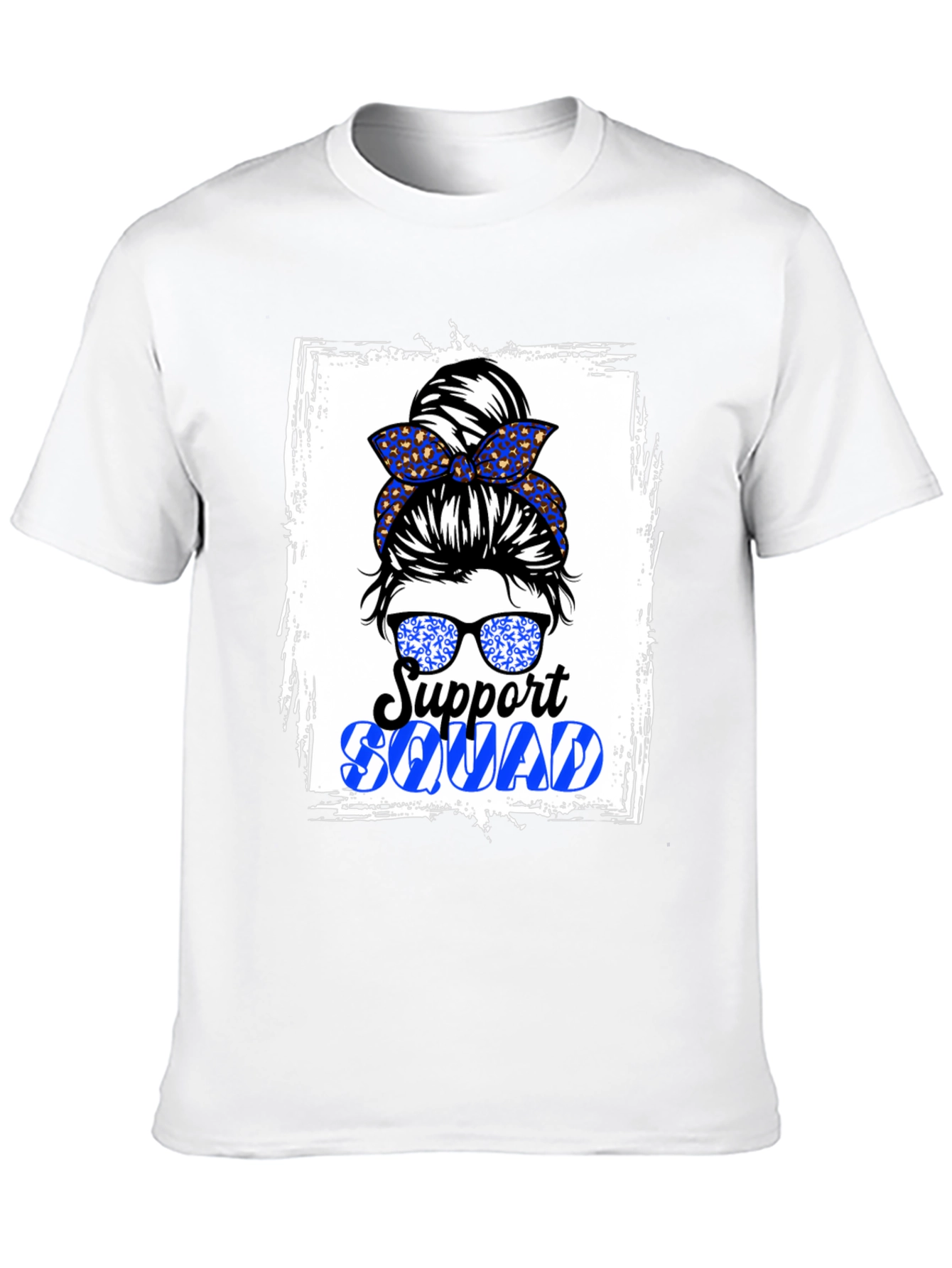 Support Squad Messy Bun Graphic Tee