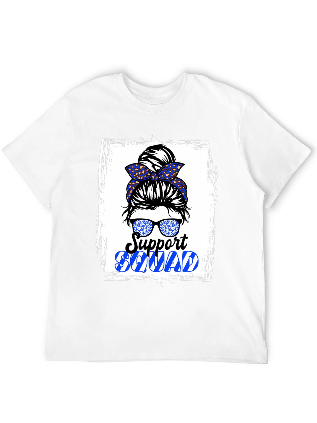 Support Squad Messy Bun Graphic Tee
