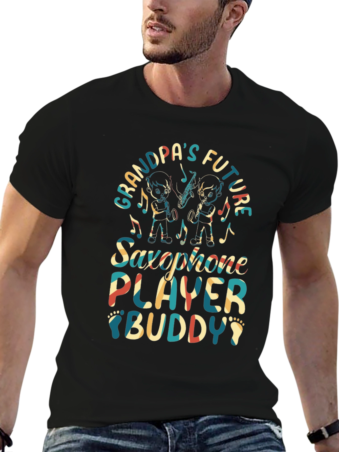 Grandpas Future Saxophone Player Buddy Tee