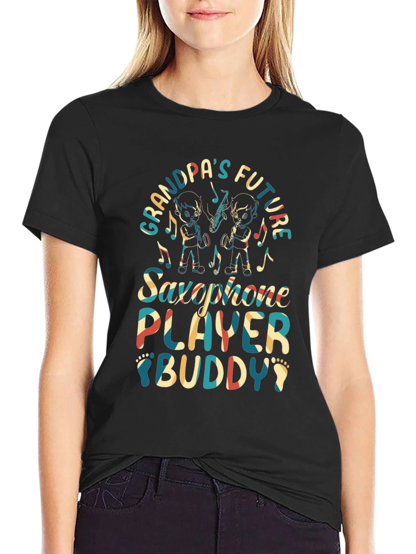 Grandpas Future Saxophone Player Buddy Tee