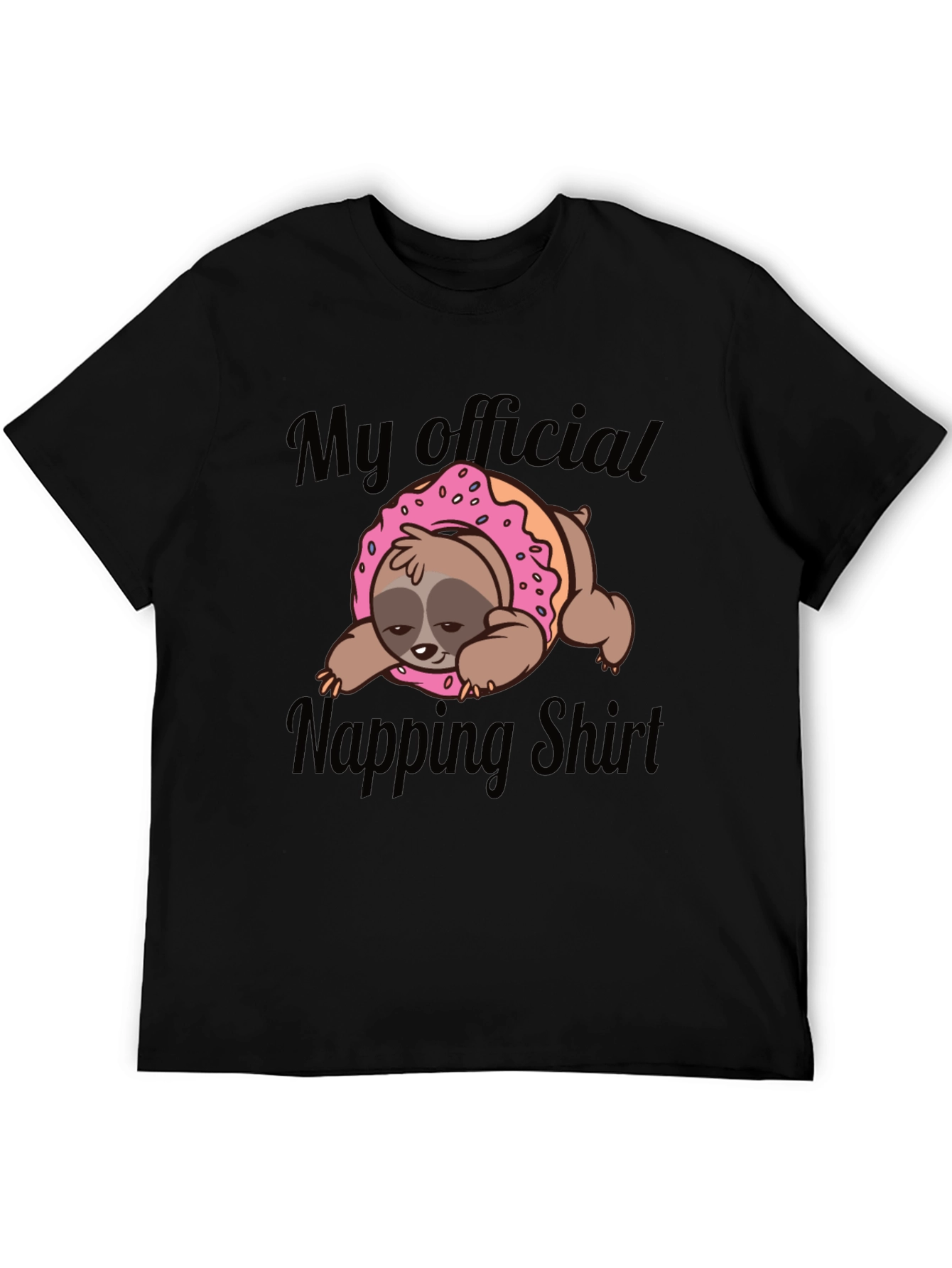 My Official Napping Shirt: Sloth Donut Tee