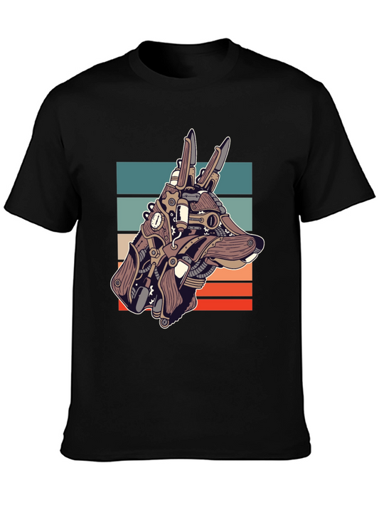 Steampunk Dog T-Shirt - Unique Canine Design