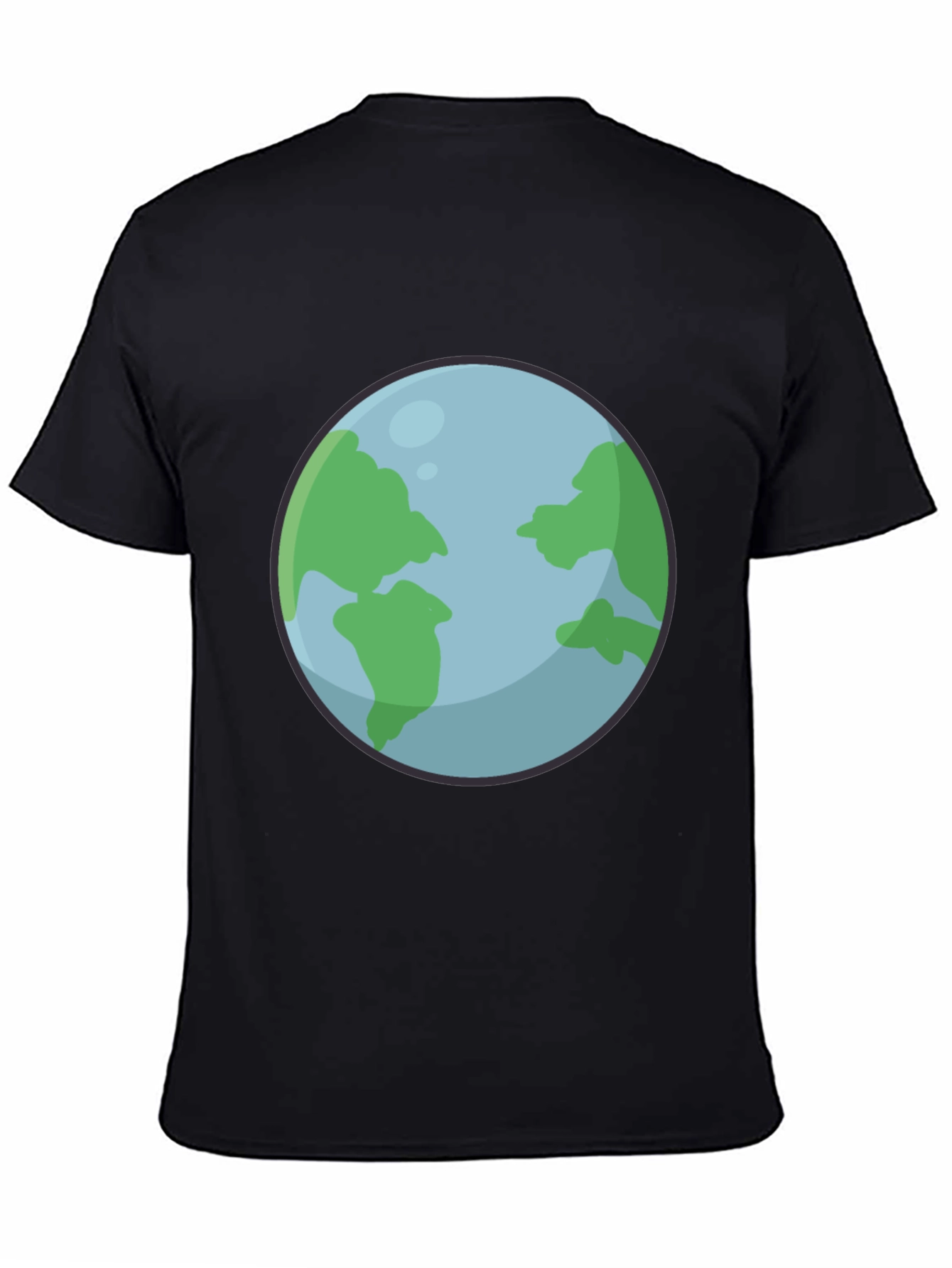 Earth Graphic Black T-Shirt