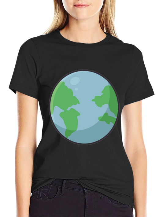 Earth Graphic Black T-Shirt
