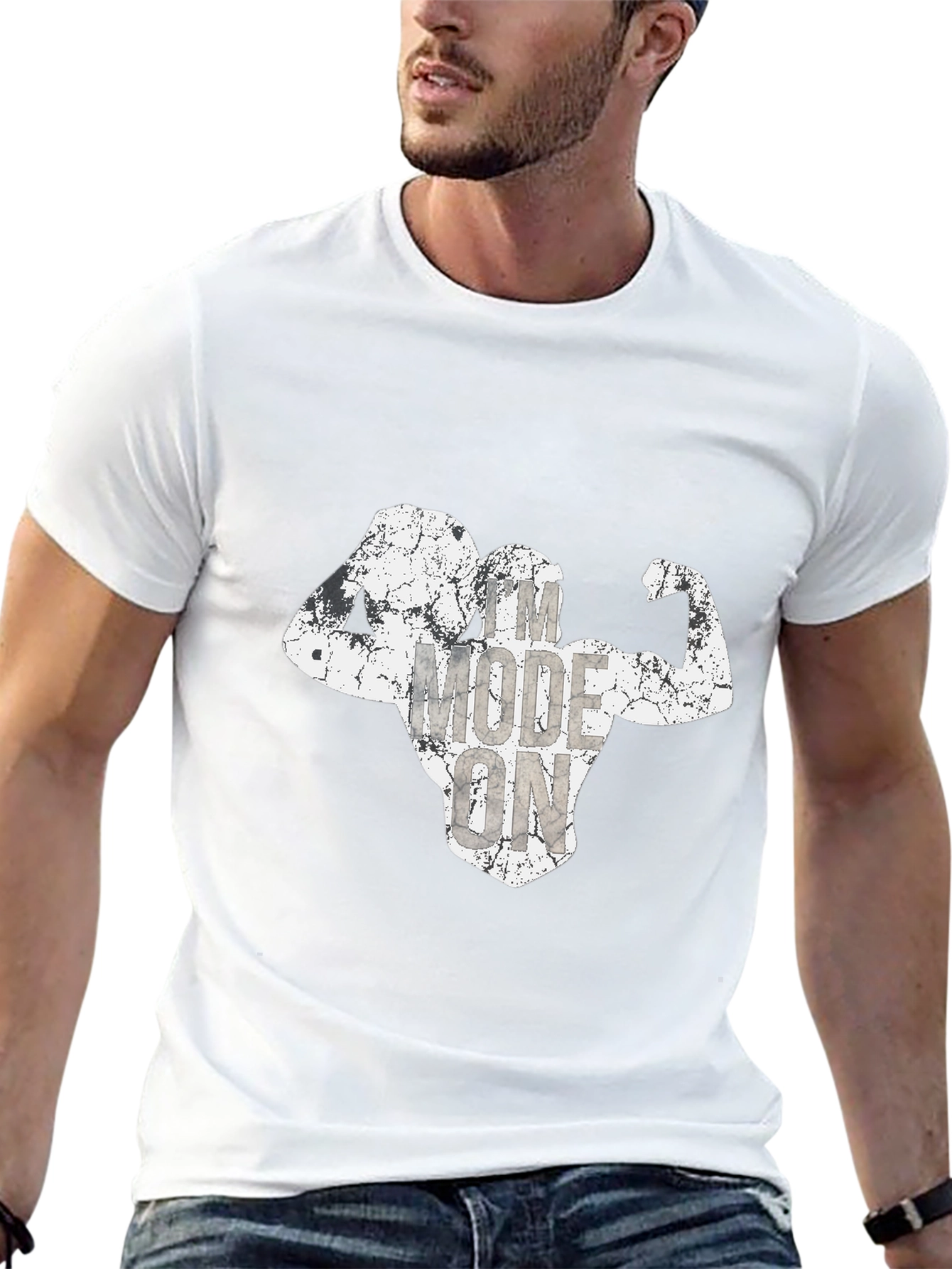 Workout Mode On Mens Black T-Shirt