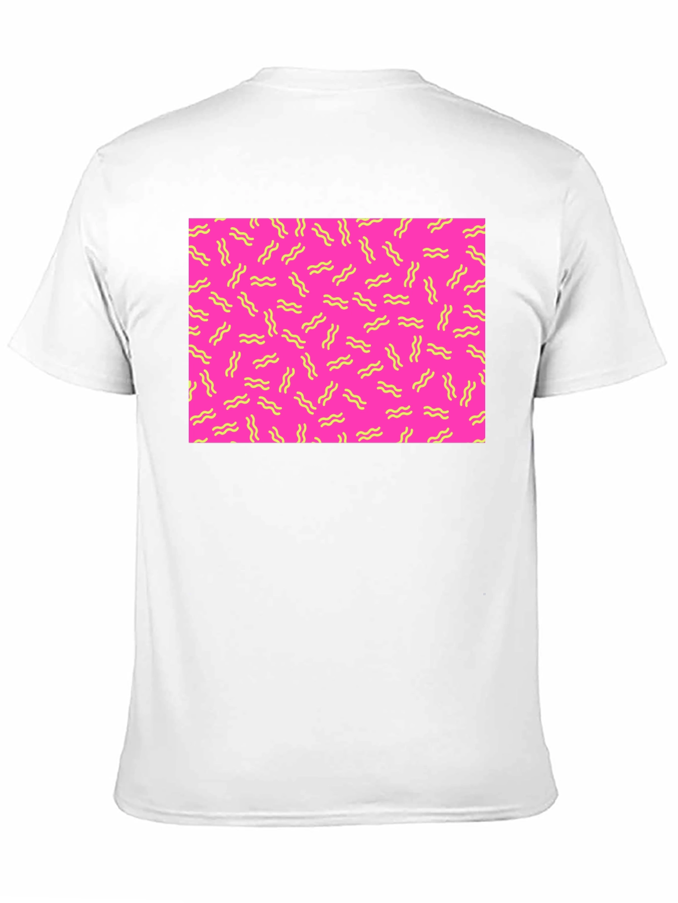 Retro Wave Pattern T-Shirt - Black