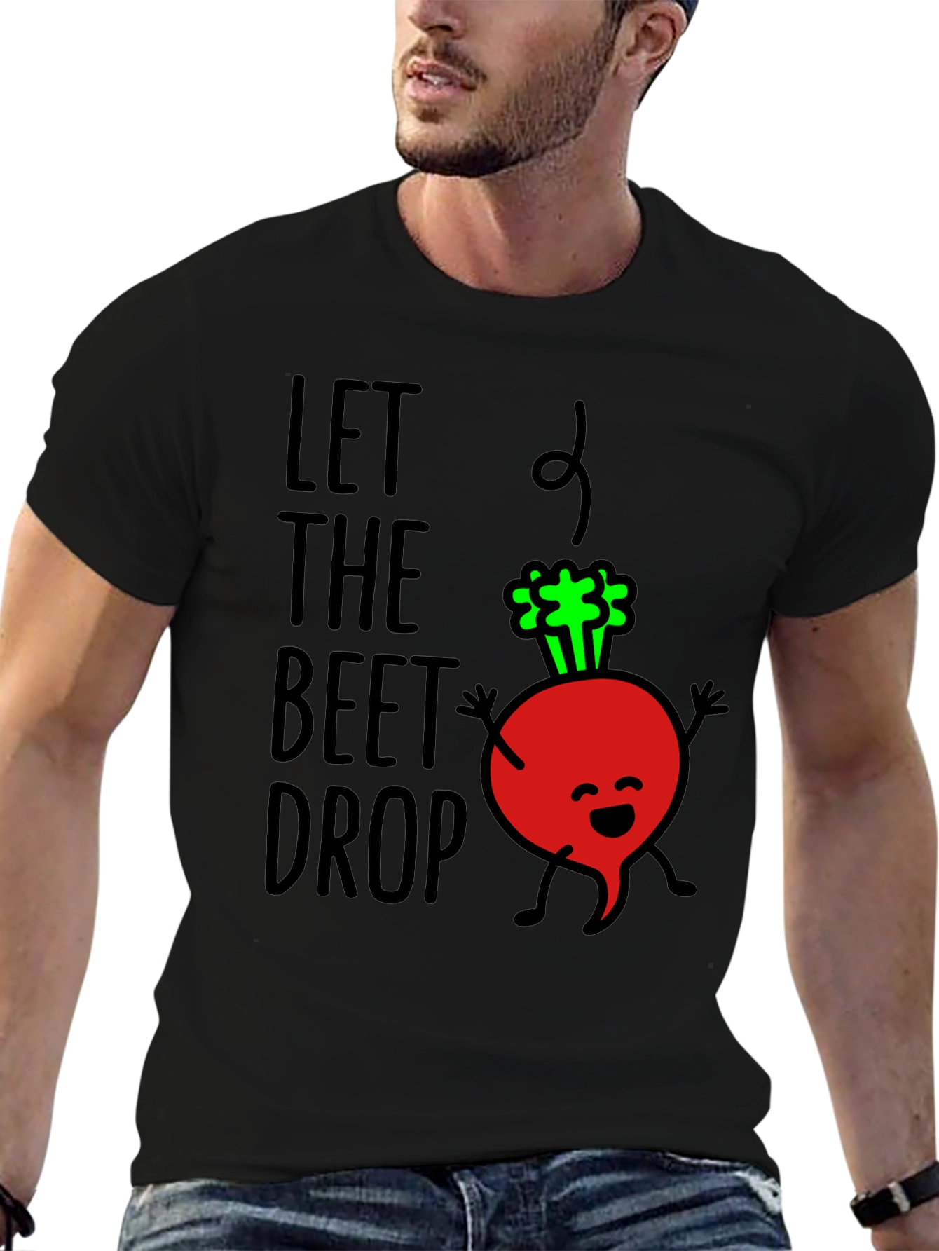 Let The Beet Drop Funny Graphic Tee