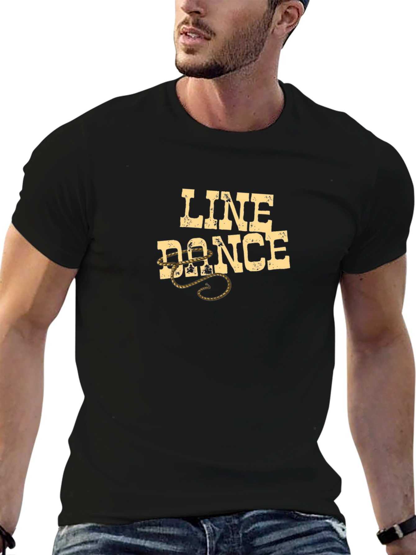 Line Dance Graphic Tee - Western Style T-Shirt