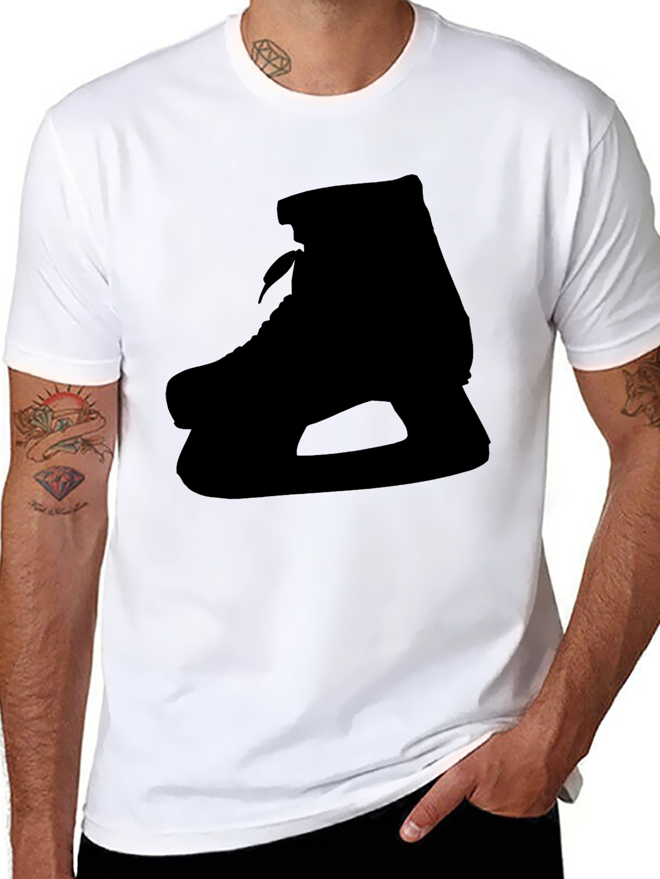 Skate Silhouette T-Shirt - Black